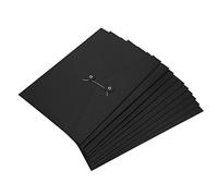 10PCS A4 cartelle busta in carta kraft, formato documenti tasche file borse sacchetto di stoccaggio Paperwork organizer con corda chiusura a calamita per uffici scuola viaggio Black Paper Vertical