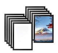 10pcs A4 Cornice Magnetica Autoadesiva,Informazioni Cornice Nera,Display Impermeabile, Coperture per Segnaletica,Foto,Documenti,Pareti e Finestre,Chiusura Magnetica,Copertura Magnetica(32,5x24cm)
