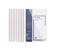 10PCS A4 Hot Melt copertina rilegatura termica, copertina anteriore trasparente e copertura posteriore bianca