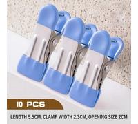 10pcs Acciaio Inox Mollette da Bucato Senza Gancio Appendini Vestiti Calze Pioli