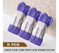 10pcs Acciaio Inox Mollette da Bucato Senza Gancio Appendini Vestiti Calze Pioli
