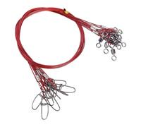 10pcs Acciaio Rigs Filo Leader Linea Filo Leader Per Ganci Pesca In Acqua Salata Accessorio Professionale Pesca Leader Con Girelle