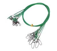 10pcs Acciaio Rigs Filo Leader Linea Filo Leader Per Ganci Pesca In Acqua Salata Accessorio Professionale Pesca Leader Con Girelle