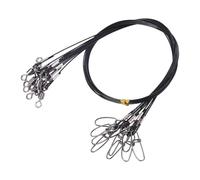 10pcs Acciaio Rigs Filo Leader Linea Filo Leader Per Ganci Pesca In Acqua Salata Accessorio Professionale Pesca Leader Con Girelle