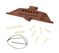 10pcs Acoustic Guitar Bridge Set Rosewood 6 String Guitar Bridge con accessorio per strumenti musicali premium per pin da sella per chitarre pop personali e giocatori alle prime