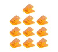 10pcs Acrylic Paper Clip Square Shape File Clamp Food Bag for Picture Document Receipt Organization Clips
