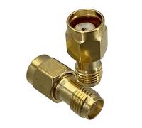 10PCS Adattatore Slide On SMA Femmina Martinetti A RP SMA Maschio Martinetti Dritto RF COASSIALE Terminali del Cavo del Connettore