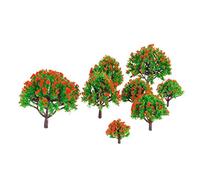10pcs alberi miniatura modello copertura del suolo piante forestale fare accessori multi scala treno ferroviario ferroviario scenario diorama o layout moda in pratico
