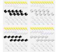 10Pcs Alluminio Lega Finestra Stoppers con Chiave Porta Scorrevole Limitatrice