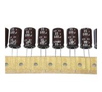 (10pcs) Aluminum electrolytic capacitor 35v680uf 12.5 * 20 high-frequency long life 680uf35V capacitor EKFBQBGW