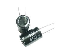 (10pcs)Aluminum electrolytic capacitor 4.7UF 50V/63V/100V/160V/250V/400V/450V ICXLPMC(4.7UF 250V (10pcs))