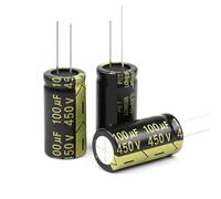 10Pcs Aluminum Electrolytic Capacitor 450V100UF 18x22 High Frequency Low Low Resistance Capacitors MQXFCZUX