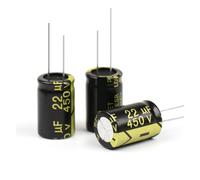 10Pcs Aluminum Electrolytic Capacitor 450V22UF 13x21 High Frequency Low Low Resistance Capacitors MQXFCZUX