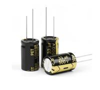 10Pcs Aluminum Electrolytic Capacitor 500V33UF 16x15 High Frequency Low Low Resistance Capacitors MQXFCZUX