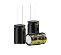 10Pcs Aluminum Electrolytic Capacitor 63V1000UF 16x25 High Frequency Low Low Resistance Capacitors 1000UF MQXFCZUX