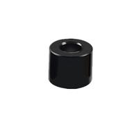 10pcs Aluminum Flat Washers - Round Hollow Non-Thread Standoffs for RC Models and Electronics Assembly(Black,D2.6xD5xL2mm)