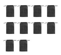 10Pcs amichevole scarpe borse di stoccaggio multifunzionale tessuto non tessuto che protegge organizzatori per viaggi e uso domestico Organizzazione domestica coperture, Nero , 15x20cm, Bellezza di