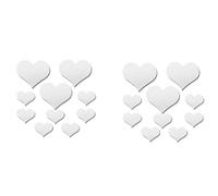 10pcs Amore Cuore Acrilico 3D Specchio Adesivo da parete Adesivo Rimovibile Schegge Creativo e Utile Fashion