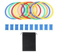 10PCS Anelli Di Allenamento Per Velocità E Agilità,Set Di Giochi Da Giardino,Set Di Anelli Di Velocità Per Bambini,Cerchi In Plastica Per Saltare,Per Fitness Esercizi Di Coordinazione,Kiuiom