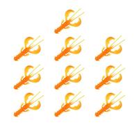 10pcs Artificial Shrimp Lures Freshwater Saltwater Baits 6.5cm 3.40g Crawfishes Soft Fishing