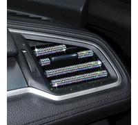 10PCS Auto Interno Sfiato Uscita Cover Bordo Strass Cristallo Strisce Universale
