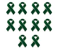 10pcs AwarenessLapel Pin Ribbon Spilla Cancro Al Seno Assistenza Sanitaria Distintivi Benessere Pubblico Accessori Gioielli, Nastro