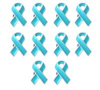 10pcs AwarenessLapel Pin Ribbon Spilla Cancro Al Seno Assistenza Sanitaria Distintivi Benessere Pubblico Accessori Gioielli, Metallo