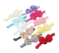 10pcs baby girls infantile morbido bowknot fascia elastica cappelli.Professionale e alla moda