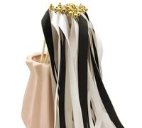 10pcs Bacchetta Colorata Con Campane Bastoncini di Nastro di Seta Forniture Cerimonia di Nozze Decorativo Twirling Streamers Decorazione Bacchetta Di Nozze Con Campane