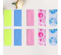 10PCS Back Wash Scrubber Asciugamano da bagno a bolle lungo Strumento di