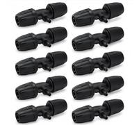 10Pcs Barbed Tee Drip Irrigation Tubing for Irrigation Fittings, 8/11 to 4/7 Reducing Tee with Buckle, Tube Anti Drop Locked Reducing Tee Fits for Greenhouse Garden
