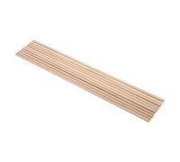 10pcs bastoncini di legno lunghi tasselli in legno bastoncini in legno naturale aste strumento in legno per artigianato artistico fai da te(5MM*30CM)
