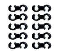 10pcs Biciclette Freno Cavi Clip Alluminio Durabilità Bike Tubo Olio Morsetti Fissi per Facile Installazione Piegato Bike Cable Organizers