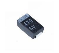 10PCS Black thin section 470UF 6.3V D type 7343 patch tantalum capacitor over the tape RRBXXUYN