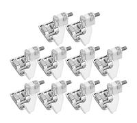 10pcs Blind Stitch Hemming Presser Feet | Stainless Steel & Plastic Sewing Feet for Household Machines | Compatible for Most Brands/Seam Stitching/Fabric Connection