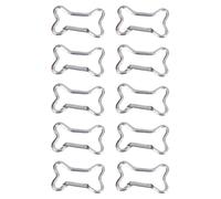 10pcs Bone Alluminio Portachiavi Clip Escursionismo Portachiavi Alpinismo Moschettone