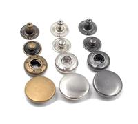 10Pcs Bottoni Automatici a Molla S in Ottone, nessun attrezzo richiesto, Bottoni Automatici in Metallo, Accessori sfusi Fai da Te, 15 mm,Bronzo,15 mm