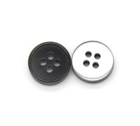 10Pcs Bottoni Decorativi per Camicie Rotondi e Piatti in Resina da 13 mm per Abiti, Cappotti, Vestiti per Bambole, Accessori per Cucire, Artigianato Fai da Te, Nero, 13 mm,Nero,13 mm