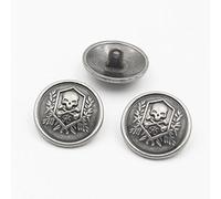 10Pcs Bottoni Vestiti - Bottoni in Metallo Bottoni Gambo Bottoni Sagomati per Blazer, Completi, Cappotto, Divisa, Giacca (23mm)