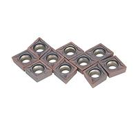 10pcs box CCMT09T304 Carbide Inserts VP15TF CCMT 09 T3 CCMT32.51 Insert Lathe CNC Blades Milling Turning Tool Blade Cutter CNC Lathe Turning Tools with Storage Box