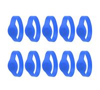 10pcs Braccialetto RFID, Braccialetto RFID 125Khz Braccialetto RFID Braccialetto in Silicone IP68 Impermeabile Carta D'identità Sauna Card Controllo Accessi Braccialetto per Hotel Piscina Sauna(Blu)