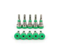 10Pcs Brass 2mm Small Size Banana Female Jack Panel Test Socket Connector AUOQKQUT(Green)