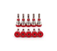10Pcs Brass 2mm Small Size Banana Female Jack Panel Test Socket Connector EKFBQBGW(Rot)