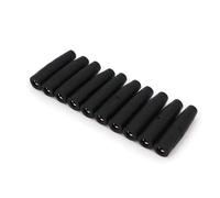 10Pcs Brass 4mm Insulated Female Jack Plug Wire Solder Connector AUOQKQUT(Black)