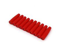 10Pcs Brass 4mm Insulated Female Jack Plug Wire Solder Connector NWPNLXEA(Rot)