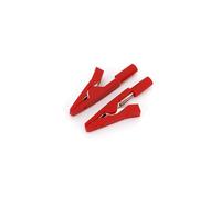 10Pcs Brass 5 Colors 41mm Insulated Test Alligator Clip With 2mm Female Jack NWPNLXEA(Rot)