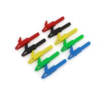 10Pcs Brass 56mm Insulated Electrical Test Alligator Clip With 4mm Jack NWPNLXEA(10Pcs Yellow)