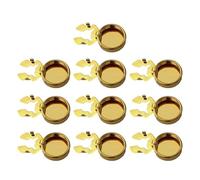10pcs Brass Imitation Cuff Links Round Button Covers for Themed Party Button Cover