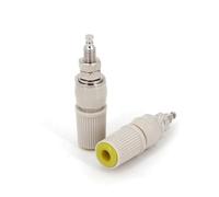 10Pcs Brass M5 Type High Current 4mm Female Jack Panel Socket Test Binding CZAOINCU(Gelb)