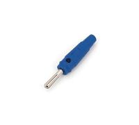 10Pcs Brass Nickel-Plated Cross 4mm Male Stackable Banana Plug Solder Type Connector AUOQKQUT(Blau)